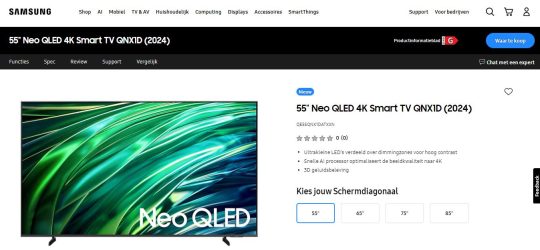 Gratis Cinematic Q-Series Soundbar cadeau bij Samsung Neo QLED tv