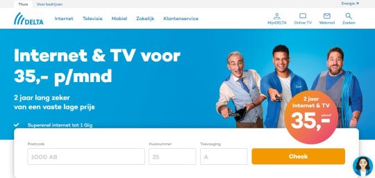 Gratis interactieve TV bij Delta voor 35 euro per maand