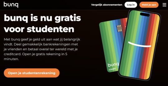 Gratis bunq studentenrekening