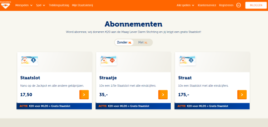 Gratis Staatslot en 20 euro donatie bij Staatsloterij