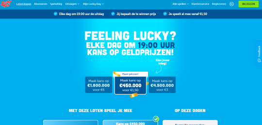 Ontvang 15 loten en speel 15 keer gratis mee bij Lucky Day