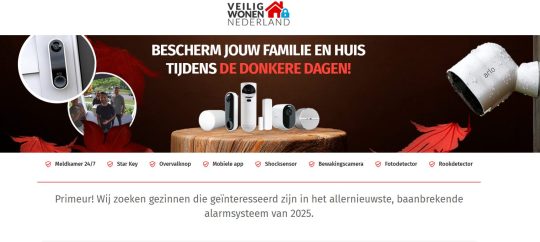 Gratis 1 jaar alarm cadeau bij Verisure