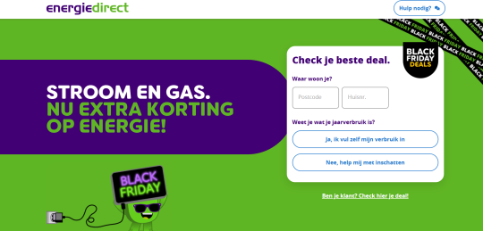 Gratis 270 euro cashback en lage tarieven bij Energiedirect