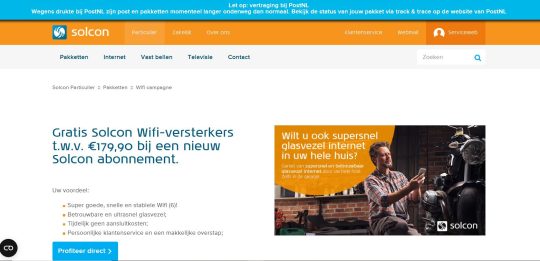 2 GRATIS wifi-versterkers bij een nieuw Solcon abonnement