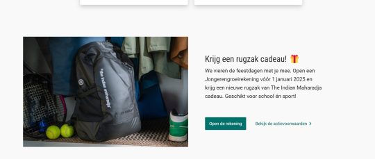 Krijg een rugzak cadeau bij Jongerengroeirekening van ABN AMRO