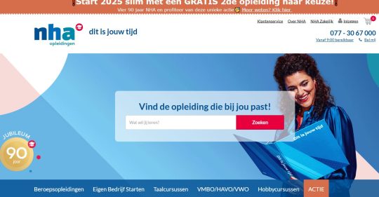 Gratis 2e opleiding bij NHA