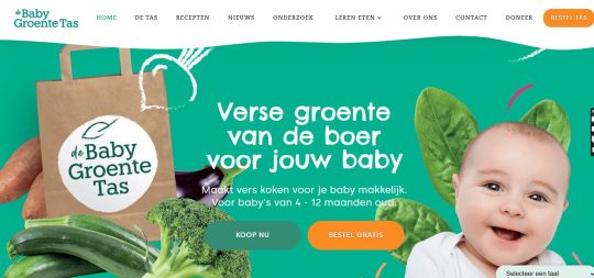 Gratis Baby Groente Tas met gratis staafmixer